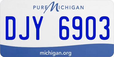 MI license plate DJY6903