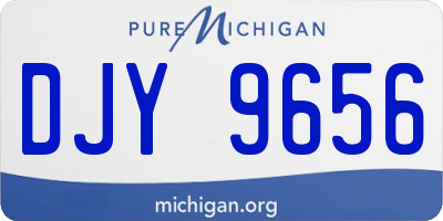 MI license plate DJY9656