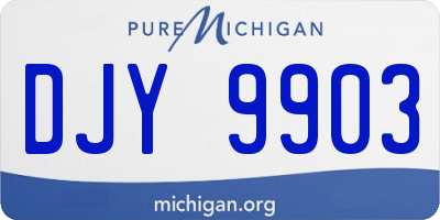 MI license plate DJY9903