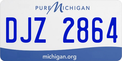 MI license plate DJZ2864