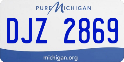 MI license plate DJZ2869