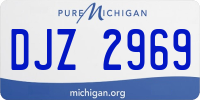 MI license plate DJZ2969