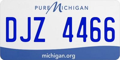 MI license plate DJZ4466