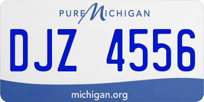 MI license plate DJZ4556