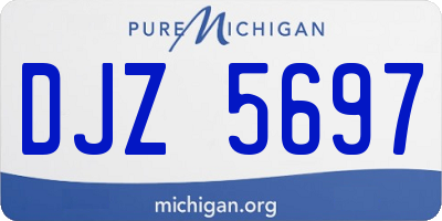 MI license plate DJZ5697