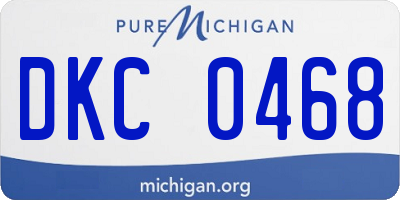 MI license plate DKC0468