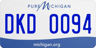 MI license plate DKD0094