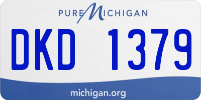 MI license plate DKD1379
