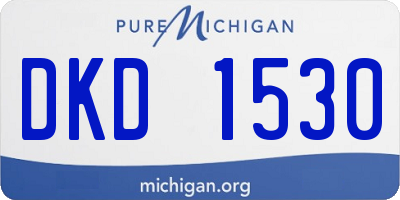 MI license plate DKD1530