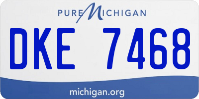 MI license plate DKE7468