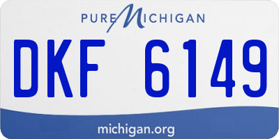 MI license plate DKF6149