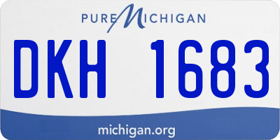 MI license plate DKH1683