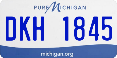 MI license plate DKH1845