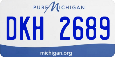 MI license plate DKH2689