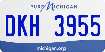 MI license plate DKH3955