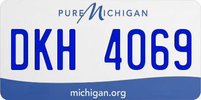 MI license plate DKH4069