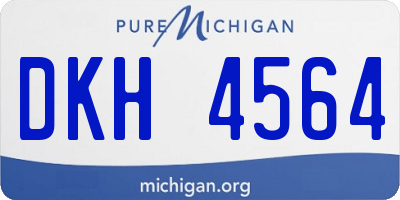 MI license plate DKH4564