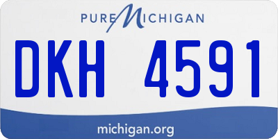 MI license plate DKH4591