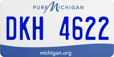 MI license plate DKH4622