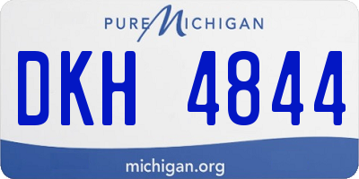 MI license plate DKH4844