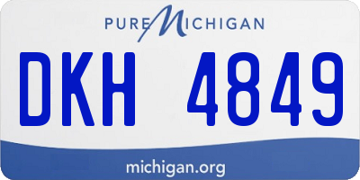 MI license plate DKH4849