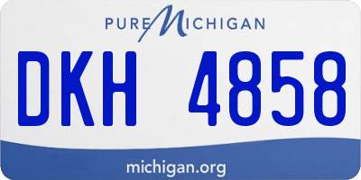 MI license plate DKH4858