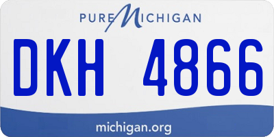 MI license plate DKH4866