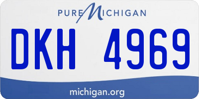 MI license plate DKH4969