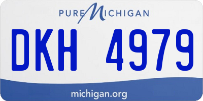MI license plate DKH4979