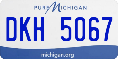 MI license plate DKH5067