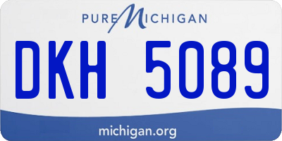 MI license plate DKH5089