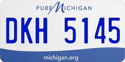 MI license plate DKH5145