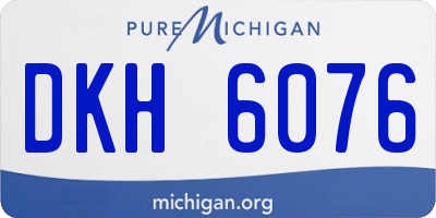 MI license plate DKH6076