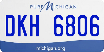 MI license plate DKH6806