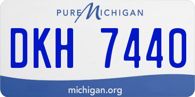 MI license plate DKH7440