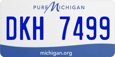 MI license plate DKH7499