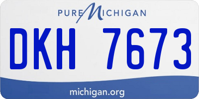 MI license plate DKH7673