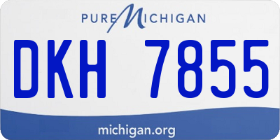 MI license plate DKH7855
