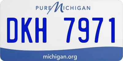 MI license plate DKH7971