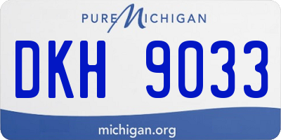 MI license plate DKH9033