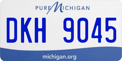 MI license plate DKH9045