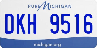 MI license plate DKH9516