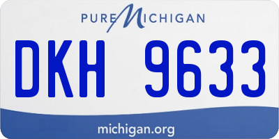 MI license plate DKH9633