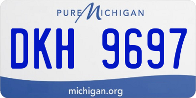 MI license plate DKH9697