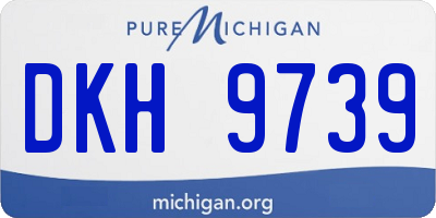 MI license plate DKH9739
