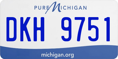MI license plate DKH9751