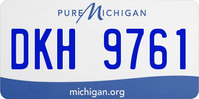 MI license plate DKH9761
