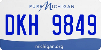 MI license plate DKH9849