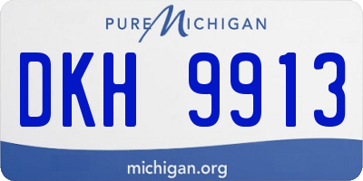 MI license plate DKH9913