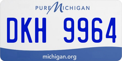 MI license plate DKH9964
